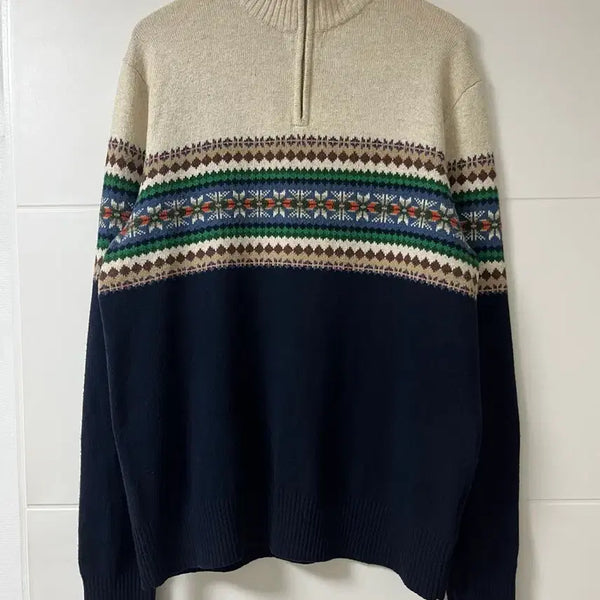 [BUNJANG] Tommy Hilfiger Half-Zip Knit Sweater / 타미힐피거 하프집업 니트