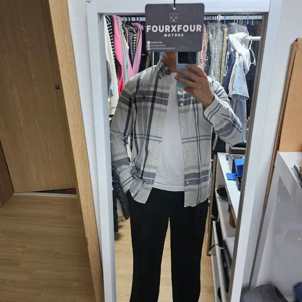 [BUNJANG] Beanpole Check Shirt M (95) / 빈폴 체크 셔츠 M 95