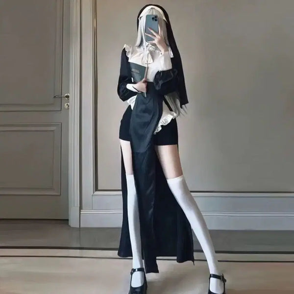 [BUNJANG] Nun Cosplay Costume Set / 수녀 코스프레
