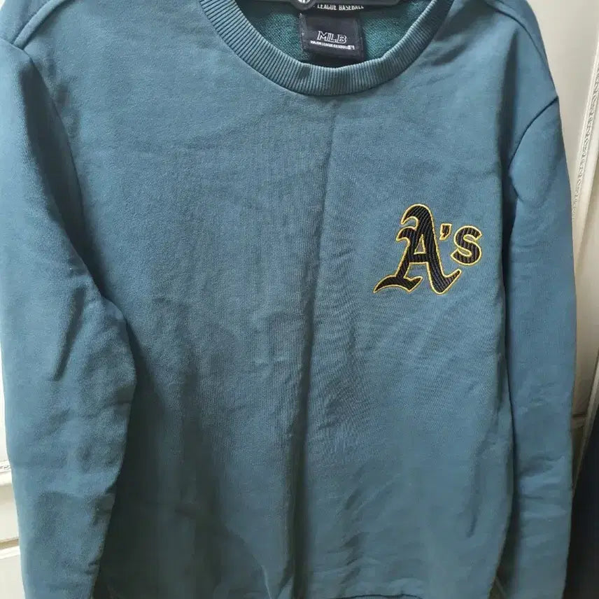 [BUNJANG] MLB A's Logo Sweatshirt / MLB 맨투맨