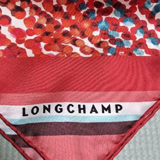 [BUNJANG] Longchamp Multicolor Silk Scarf (New) / 롱샴 스카프 멀티 컬러(새상품)