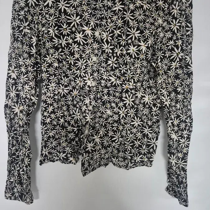 [BUNJANG] Uniqlo Flower Pattern Long Sleeve Blouse M / 유니클로 플라워 패턴 긴팔 블라우스