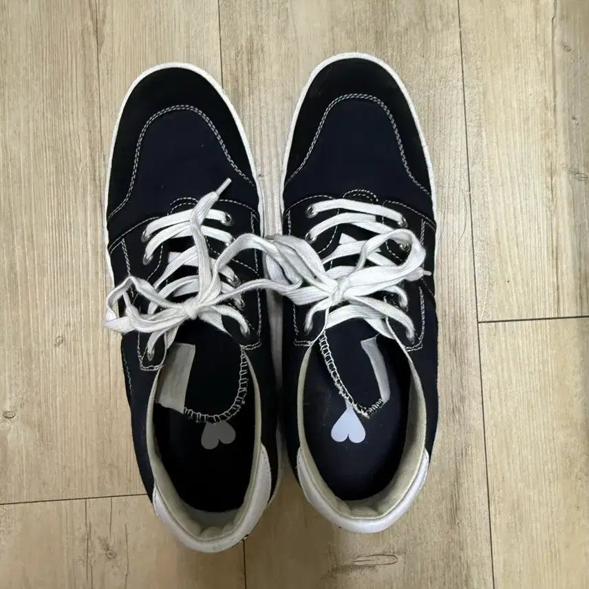 [BUNJANG] AMI Black Canvas Sneakers EU45 / AMI 블랙 캔버스 스니커즈 45