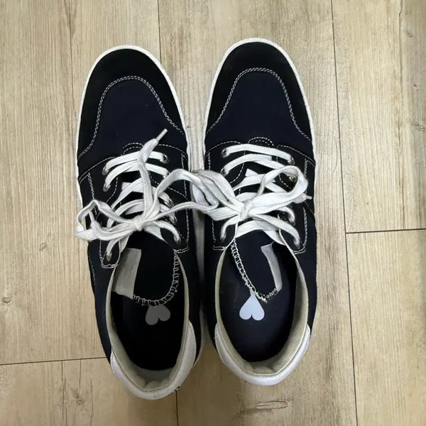 [BUNJANG] AMI Black Canvas Sneakers EU45 / AMI 블랙 캔버스 스니커즈 45
