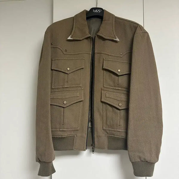 [BUNJANG] Elwood Western Herringbone Blouson Jacket / 엘무드 웨스턴 헤링본 블루종