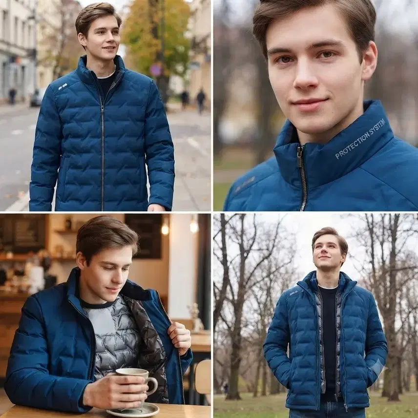 [BUNJANG] Millet Lightweight Goose Down Padding Jacket Men's 105 / (택포)밀레 골프 경량구스패딩 남 105
