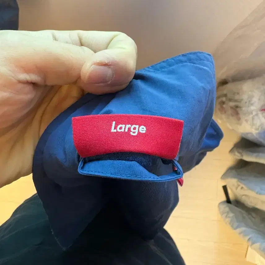 [BUNJANG] Supreme Old English Track Jacket Navy L / 슈프림 바람막이 올드 잉글리쉬 트랙 자켓
