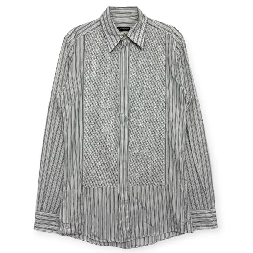 [BUNJANG] Dolce & Gabbana Patterned Dress Shirt / 돌체앤가바나 패턴 드레스 셔츠