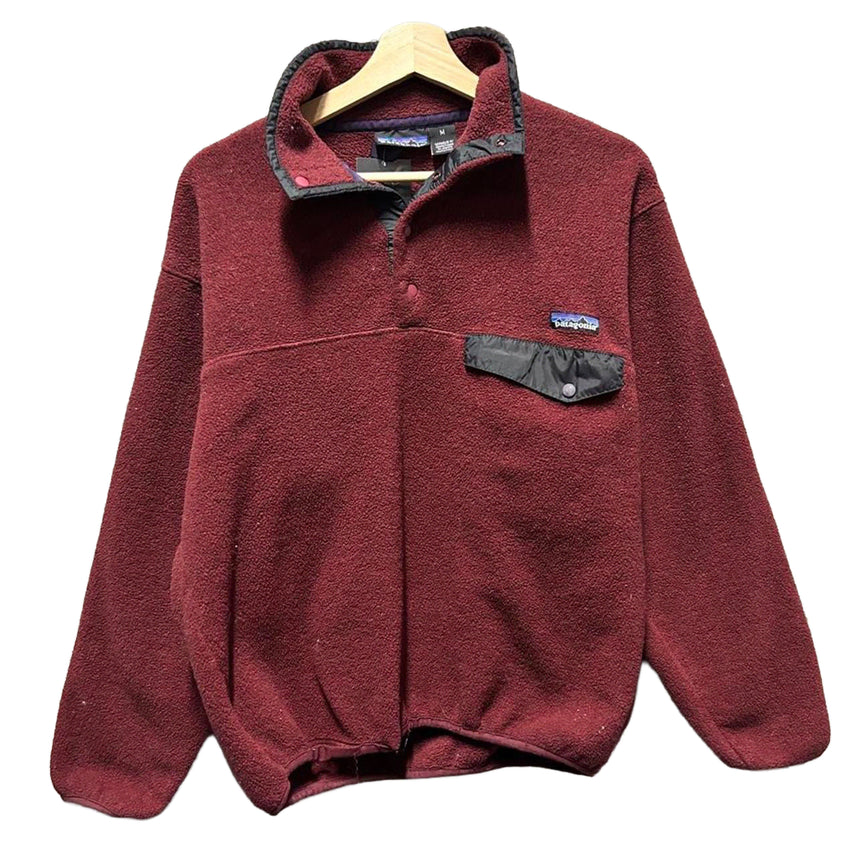 [BUNJANG] Patagonia 90s Synchilla Snap-T Pullover Wine Black M / 90s 파타고니아 신칠라 스냅-T 와인 블랙