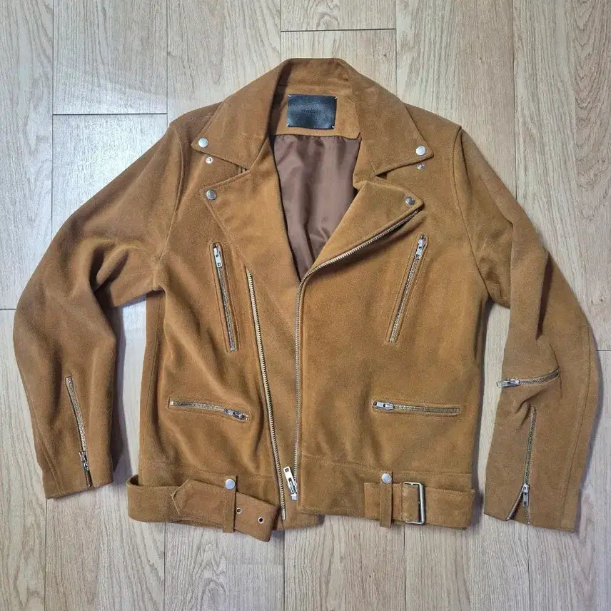 [BUNJANG] Original Real Leather Suede Rider Jacket L Size / 오리지날 리얼레더 스웨이드 라이더자켓 L사이즈