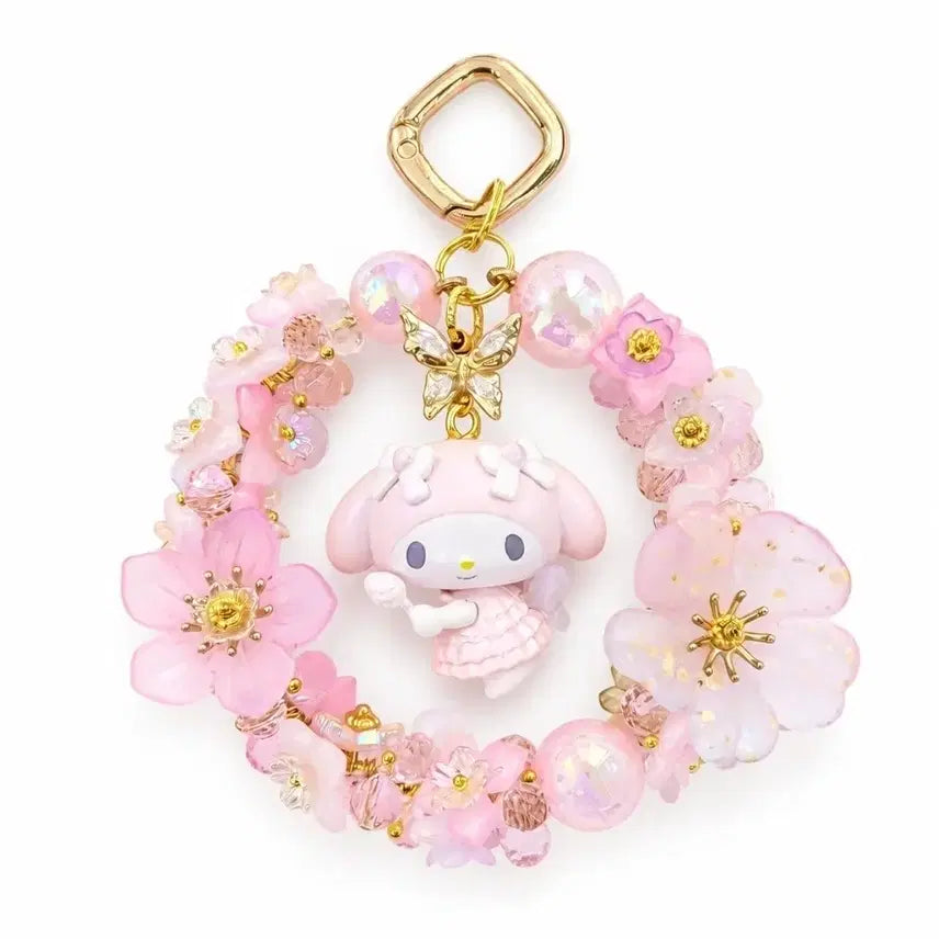 [BUNJANG] My Melody Cherry Blossom DIY Keyring / 마멜 핑크리스diy키링