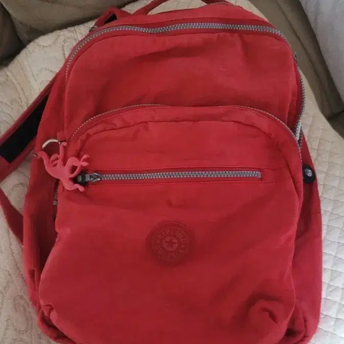 [BUNJANG] Kipling Red Backpack / 키플링 백팩 레드