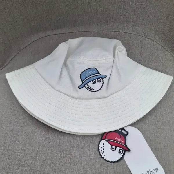 [BUNJANG] Malbon Golf White Bucket Hat / 말본 골프 모자 화이트