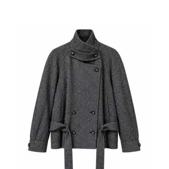 [BUNJANG] LEU Harrington Belted Jacket / LEU 뤼 헤링본 벨티드 자켓