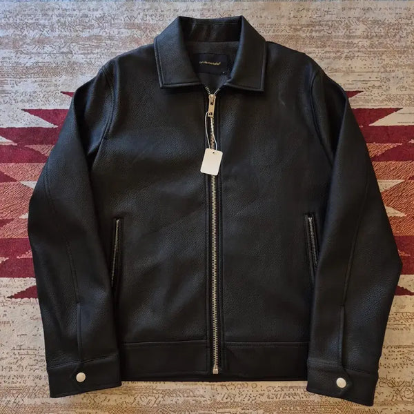 [BUNJANG] Fundamentalist Single Rider Leather Jacket FREE / 펀다멘탈리스트 싱글 라이더 레더 가죽자켓 FREE