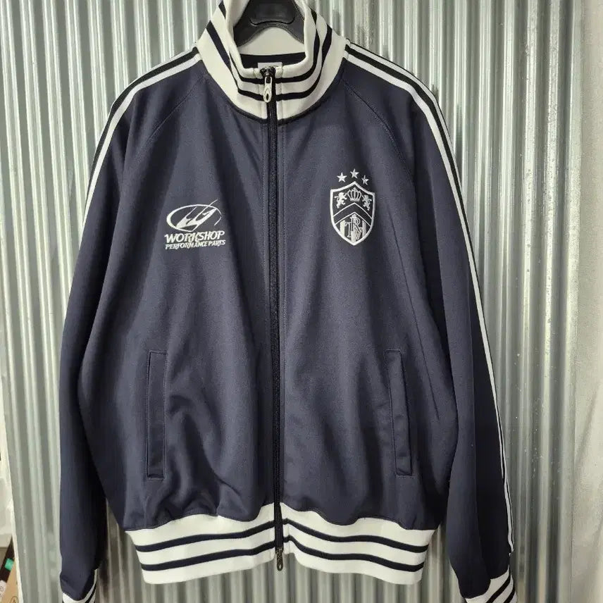 [BUNJANG] S Travel Track Top Navy White / S 트래블 트랙탑 네이비 화이트