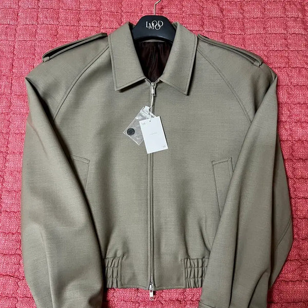 [BUNJANG] Elwood Baum Doubleface Wool Blouson Jacket Size 44 / 엘무드 바움 더블페이스 울 블루종 자켓 44사이즈 판매