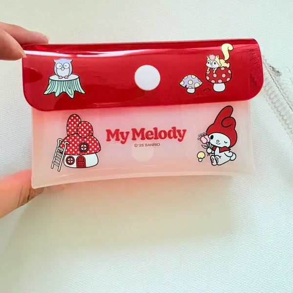 [BUNJANG] My Melody Card Holder / 마이멜로디 카드지갑 이단지갑 핸드스트랩 새상품