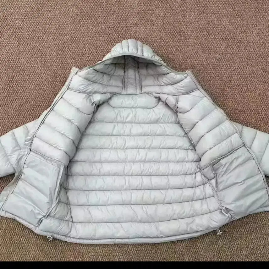 [BUNJANG] Lightweight Padded Jumper - Light Grey / 경량 패딩 점퍼 라이트 그레이