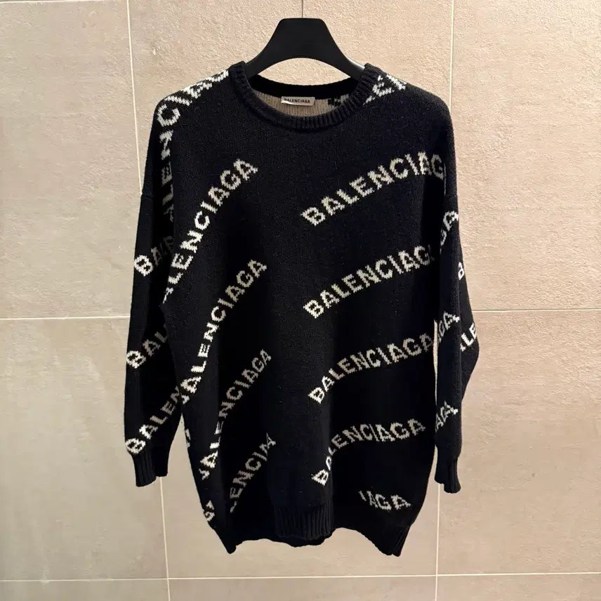 [BUNJANG] Balenciaga Multilogo Knit (M) / 발렌시아가 멀티로고 니트 [정품, M]