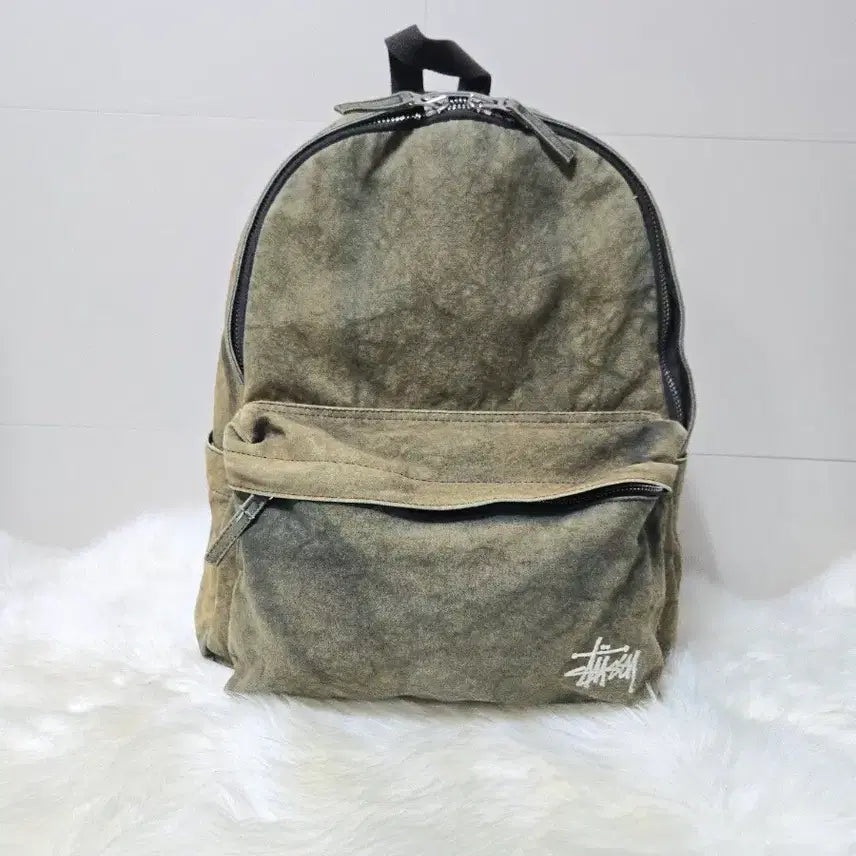 [BUNJANG] Stussy Canvas Washed Backpack / 스투시 캔버스 워시드 백팩
