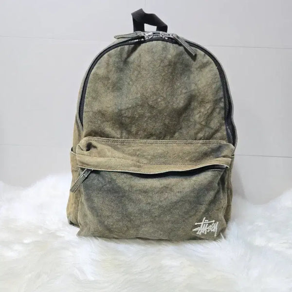[BUNJANG] Stussy Canvas Washed Backpack / 스투시 캔버스 워시드 백팩