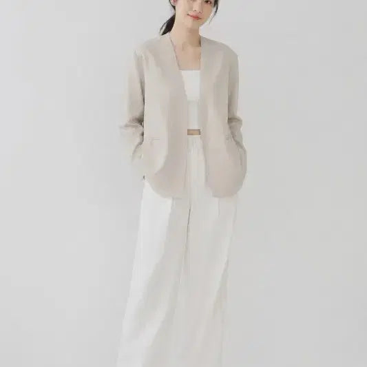 [BUNJANG] YUMA MUNG 24FW Linen Viscose Jacket / 여L/유마뭉 24FW 린넨 비스코스 자켓