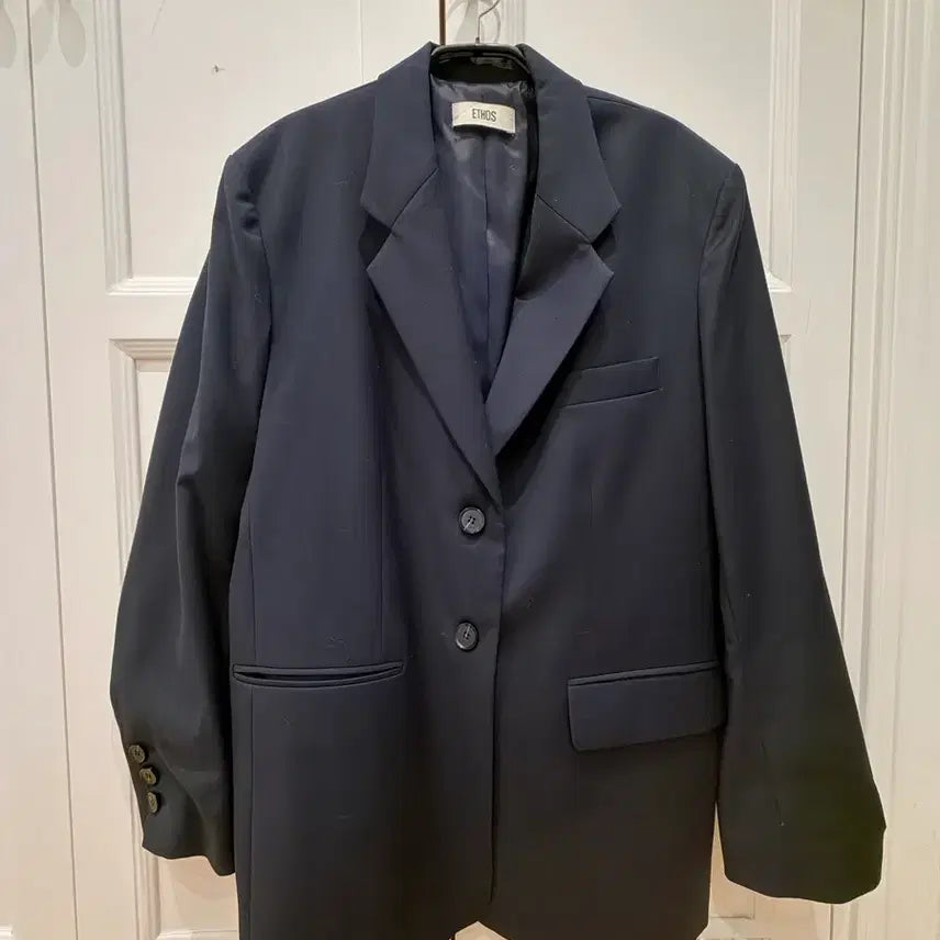 [BUNJANG] Ethos Navy Wool Jacket / 에토스 네이비 자켓