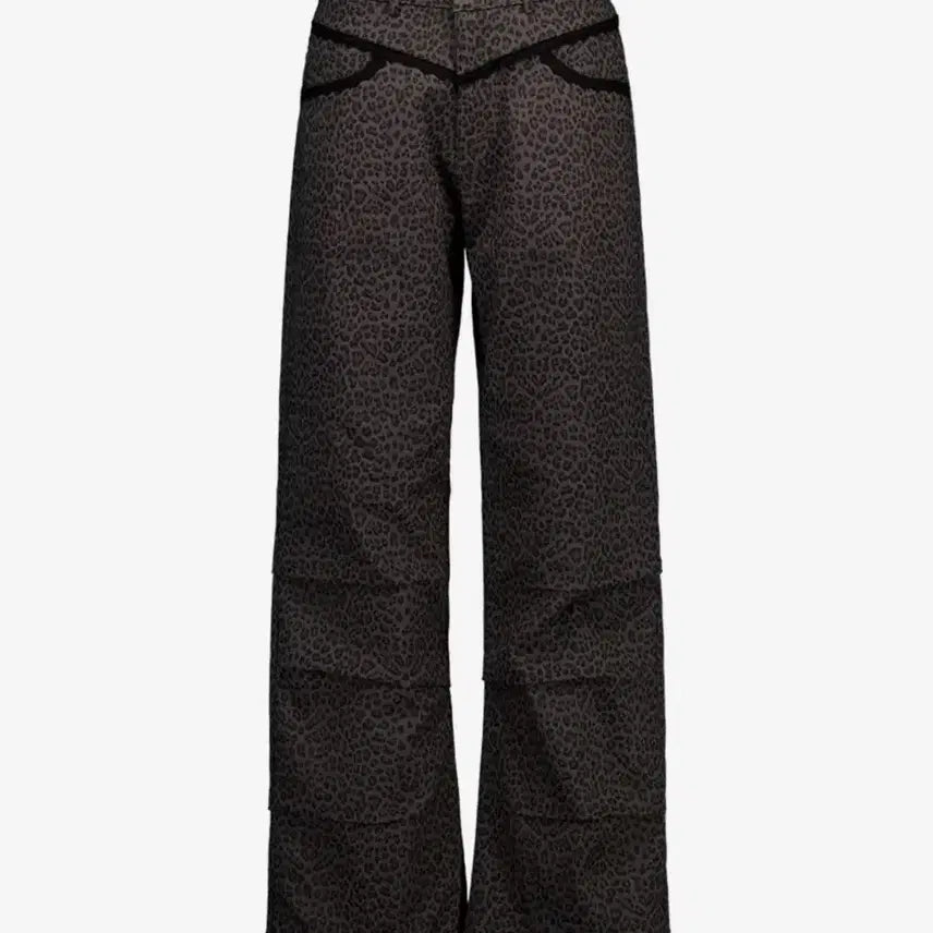 [BUNJANG] Setupexe Leopard Lace Pants Charcoal / 셋업이엑스이 setupexe 레오파드 레이스 팬츠 차콜 leopard lace pants charcoal