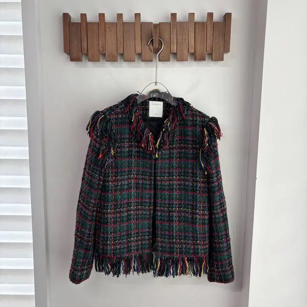 [BUNJANG] Sandro Fringe Tweed Jacket / 산드로 프린지 트위드 자켓