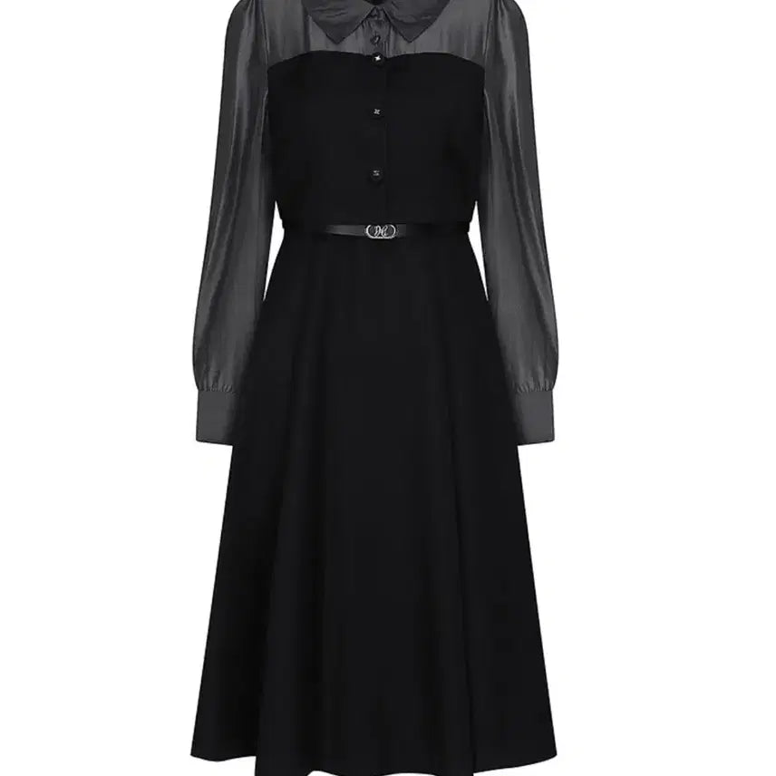 [BUNJANG] JJIGOT Black One-Piece Dress / 제이제이지고트
