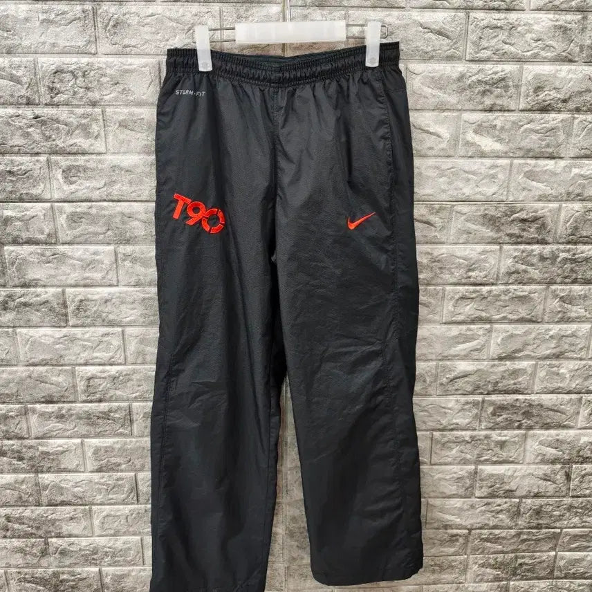 [BUNJANG] Nike T90 Windbreaker Pants Black / 나이키 T90 바람막이 바지 블랙  허리 32-35인치