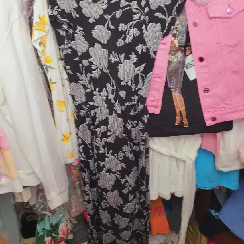 [BUNJANG] Imported Women's Flower Pattern Long Dress / 수입여성 플라워 패턴 롱 원피스S55 66 미국브랜드