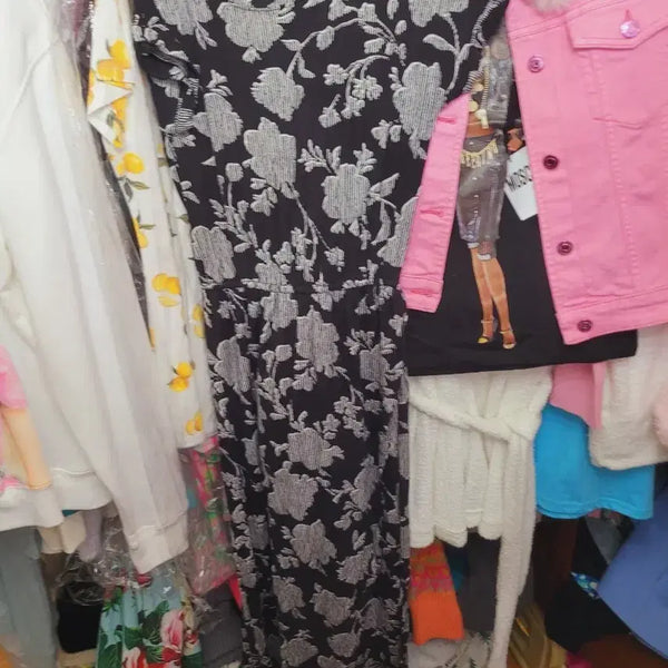 [BUNJANG] Imported Women's Flower Pattern Long Dress / 수입여성 플라워 패턴 롱 원피스S55 66 미국브랜드