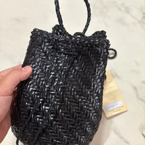 [BUNJANG] Dragon Diffusion Pompom Bucket Bag Black / 드래곤디퓨전 폼폼 버킷백 블랙