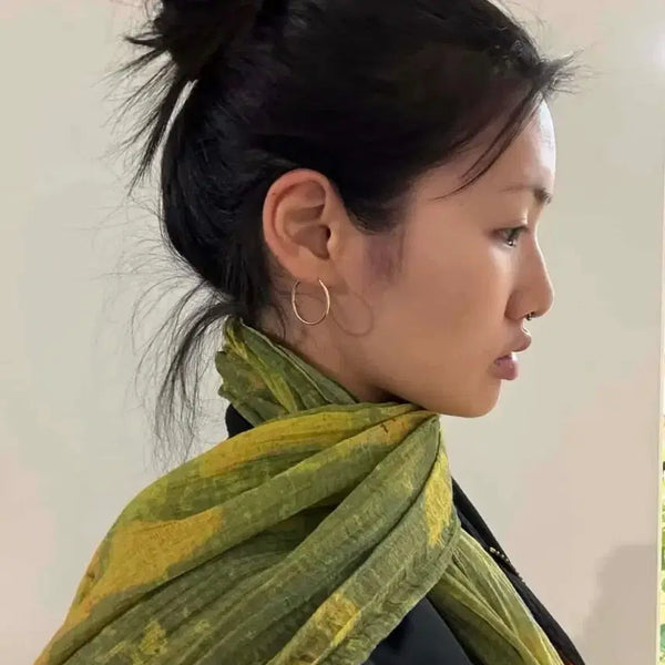 [BUNJANG] Light Green Muffler Scarf / 라이트그린 머플러 목도리 스카프