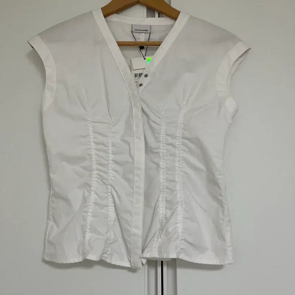 [BUNJANG] LOW CLASSIC Cap Sleeve Shirt / 로우클래식 cap sleeve shirt