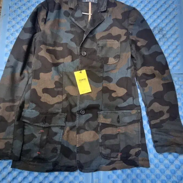 [BUNJANG] DESIGN WORKS Camouflage Pattern Stretch Jacket M / DESIGN WORKS  카모플라자 무늬 스판 쟈켓