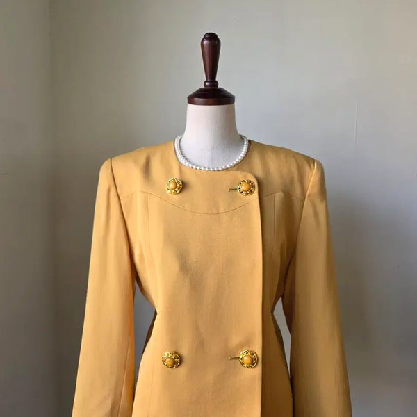 [BUNJANG] 100% Wool Double Button Jacket / 울100 더블 단추 자켓