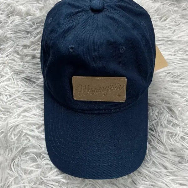 [BUNJANG] Wrangler Archive Patch Logo Navy Ball Cap / 랭글러 아카이브 패치로고 네이비 볼캡y 7122