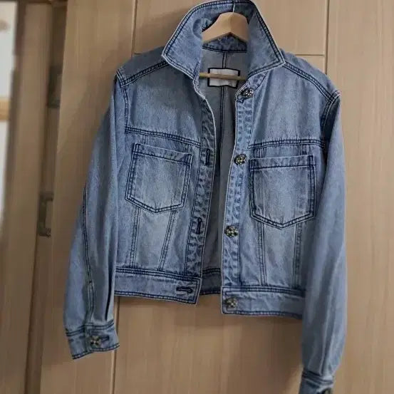 [BUNJANG] Karl Lagerfeld Light Blue Denim Jacket / 칼라거펠트 자켓 라이트 블루