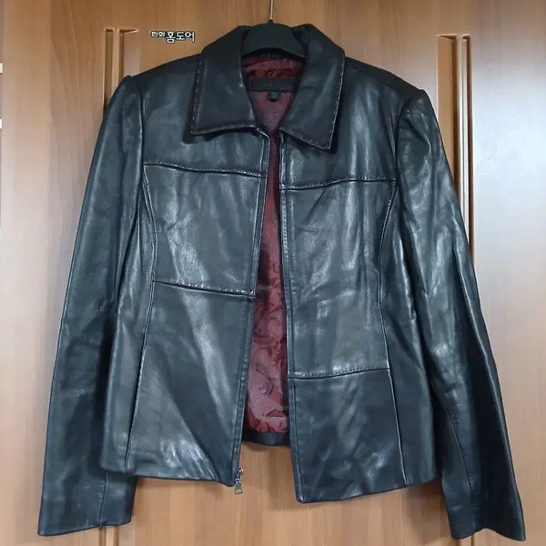 [BUNJANG] Guess Black Women's Leather Jacket M / 게스  블랙 여성 가죽 자켓 M