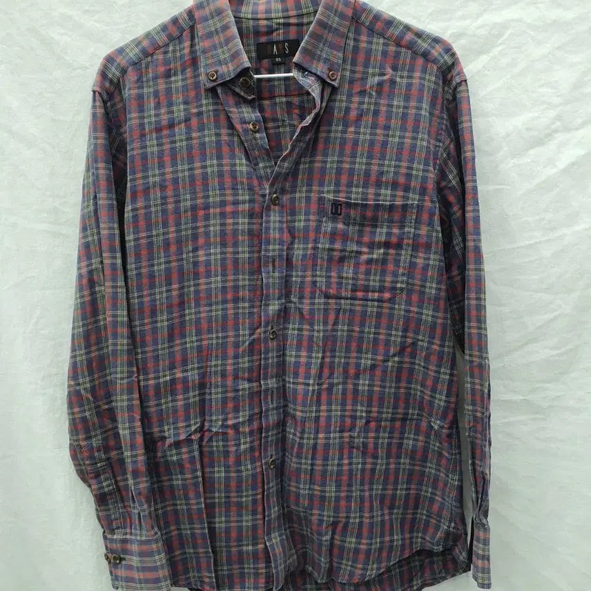 [BUNJANG] Daks Check Pattern Shirt 95 / 닥스 체크남방95