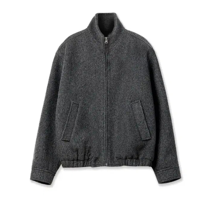 [BUNJANG] Steady Everywhere Highneck Wool Blouson Jacket Dark Gray / [2] 스테디 에브리웨어 하이넥 울 블루종 자켓 다크 그레이