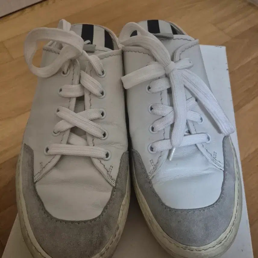 [BUNJANG] Sonne Sabot Mule White/Gray (Size 41) / 써네이 사보뮬 흰/회 (41)