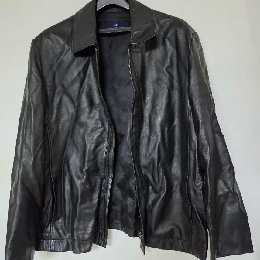 [BUNJANG] HAS.IT Black Genuine Leather Jacket Size 95 / HAS.IT 블랙 양가죽 자켓 95