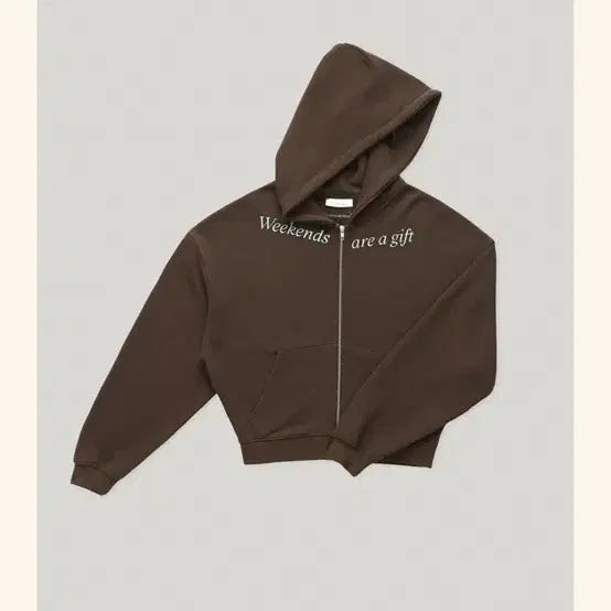 [BUNJANG] Smoothmood Weekends Hooded Zip Up Brown / 스무드무드 Weekends Hooded Zip Up Brown