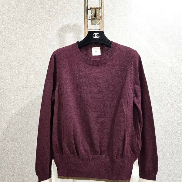 [BUNJANG] KUHO Wool Blend Blouse Layered Hem Top / 구호