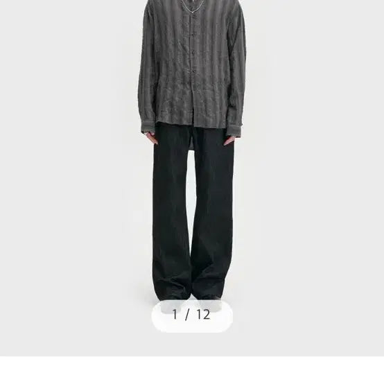 [BUNJANG] Belliere Mid Wide Low Black Jeans / 벨리에 미드와이드 로우블랙 28/32