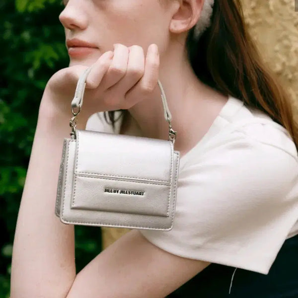 [BUNJANG] JILLSTUART New York Chain Mini Cross Bag Silver / 질바이질스튜어트 체인 미니 크로스백 실버